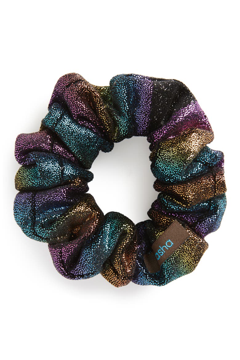 Metallic Ombre Scrunchie, Alternate, color, MULTI