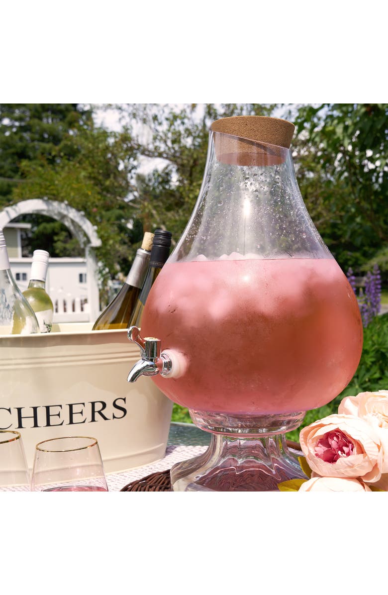 TWINE Pearl Beverage Dispenser, Alternate, color, Clear