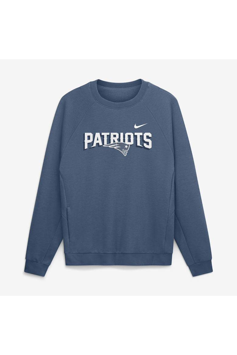 Men's Nike  Blue New England Patriots Rivalries Collection Dri-FIT Crew Sweatshirt, Main, color, Blue