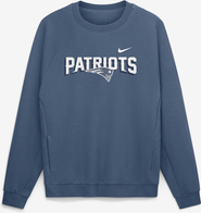 Nike Men's Nike  Blue New England Patriots Rivalries Collection Dri-FIT Crew Sweatshirt