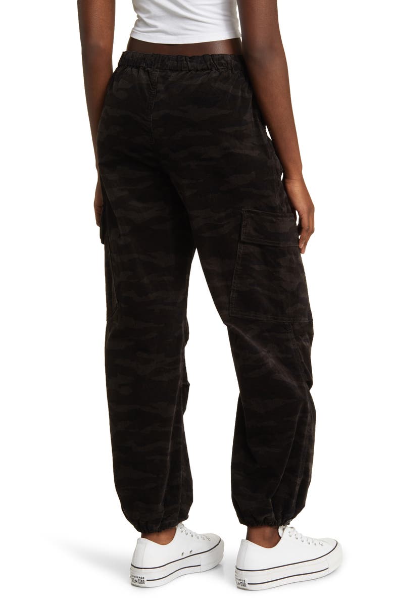 Love, Fire Corduroy Cargo Parachute Pants, Alternate, color, 