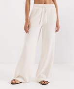 Pact Organic Cotton Luxe Waffle Wide Leg Pant