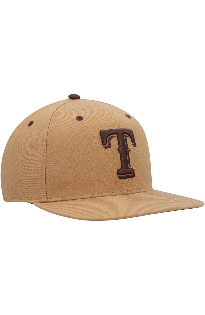 '47 Men's '47 Toffee Texas Rangers Captain Snapback Hat, Alternate, color,