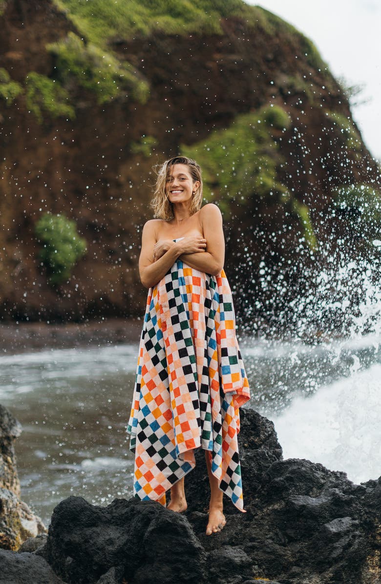 Slowtide Sundown Oversize Beach Towel, Alternate, color, 