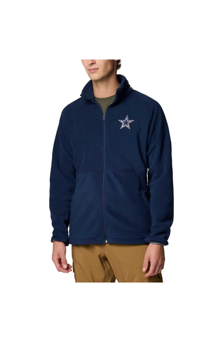 Columbia Men's Columbia Navy Dallas Cowboys Flanker IV Fleece Full-Zip Jacket, Main, color, Navy