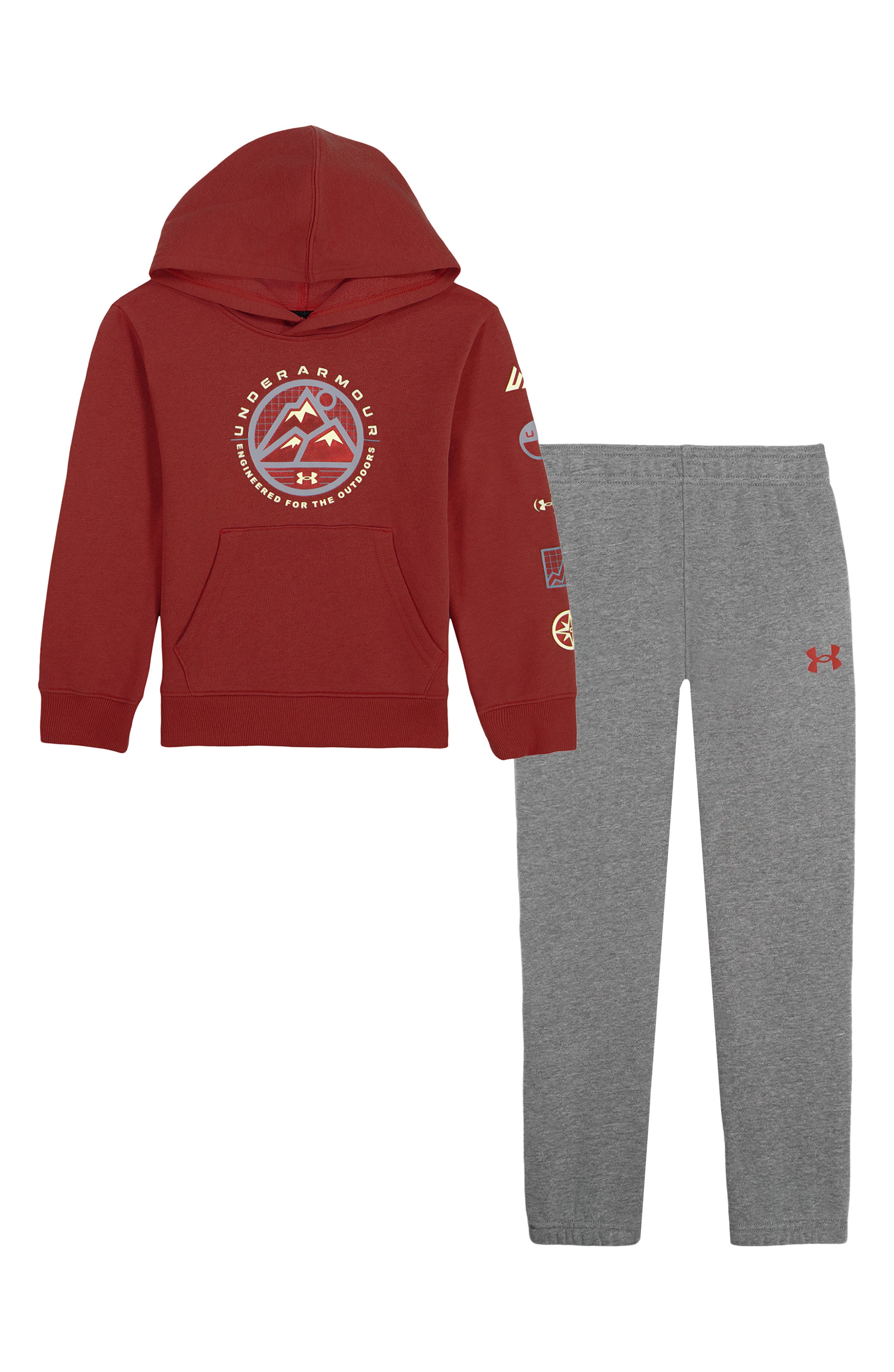 Kids' Strata Grid Fleece Set