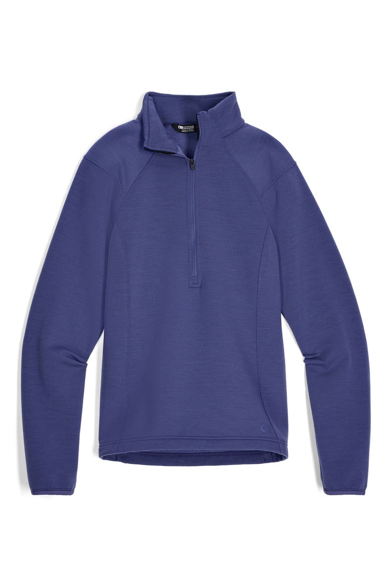 Crescent Fleece Half Zip Pullover, Alternate, color, GALACTIC