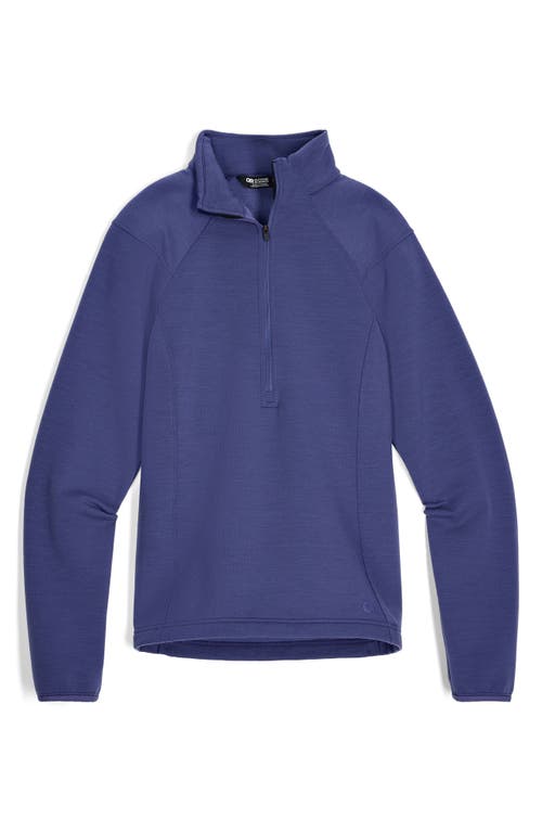 Outdoor Research Crescent Fleece Half Zip Pullover In Blue