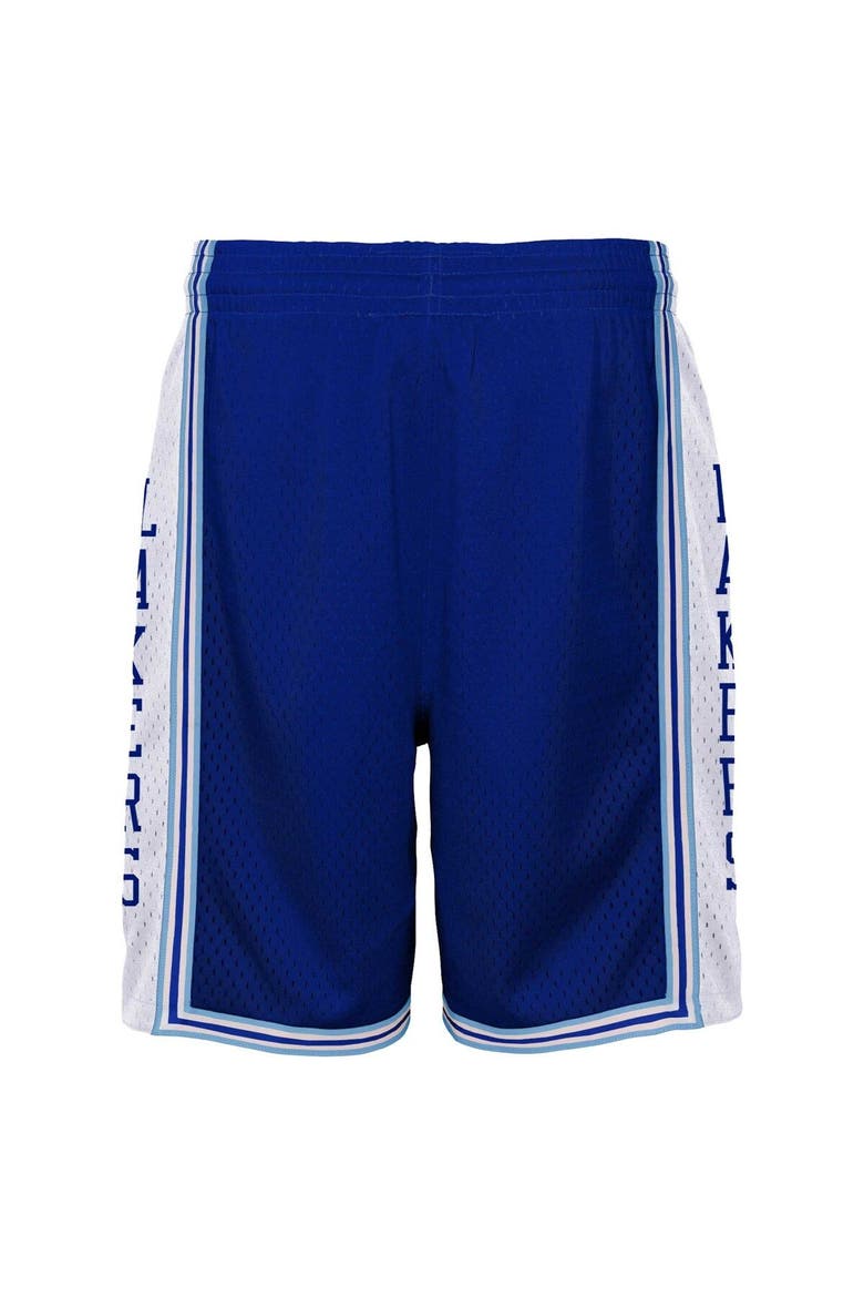 Youth Mitchell & Ness Royal Los Angeles Lakers Hardwood Classics Swingman Shorts, Alternate, color, Royal
