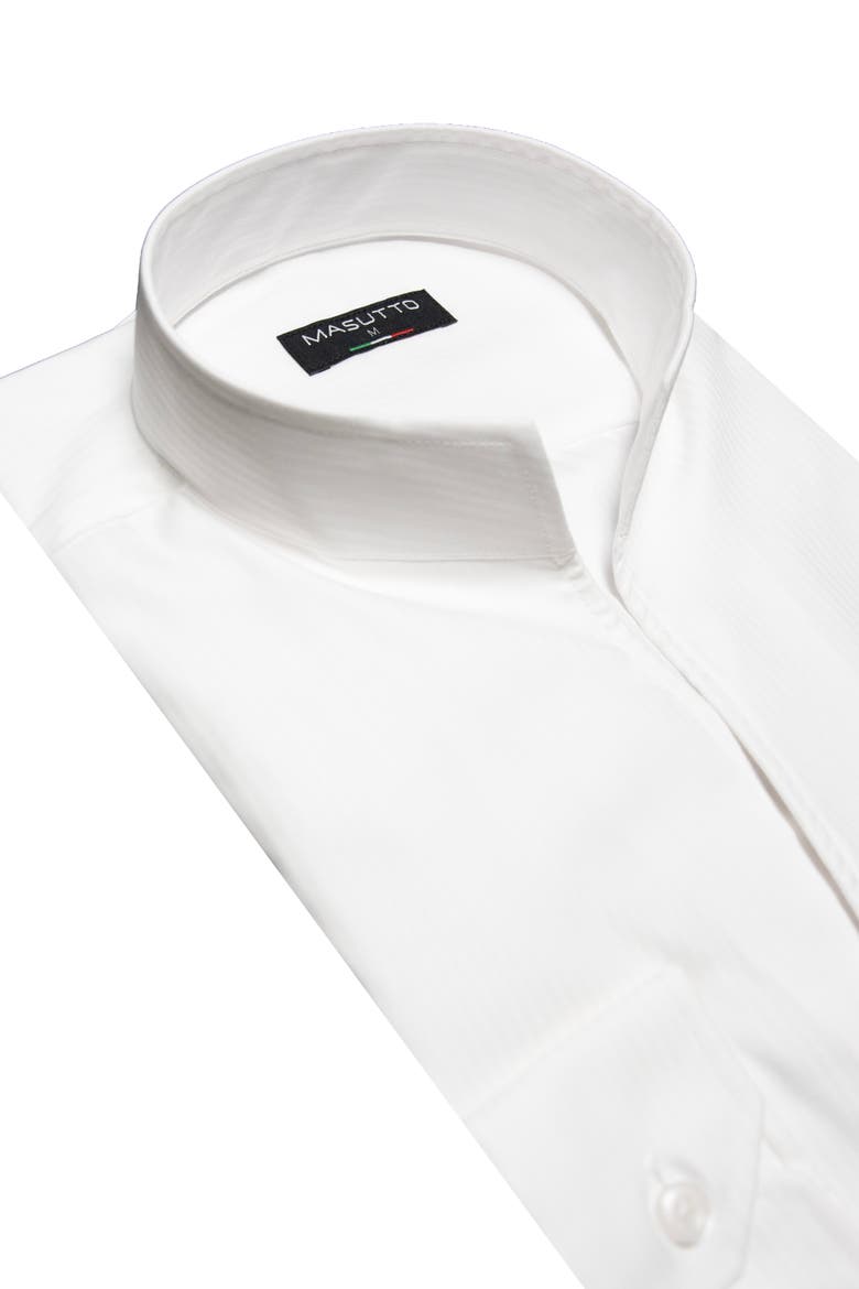 Carter tulip stand up collar long sleeve shirt, Alternate, color, White