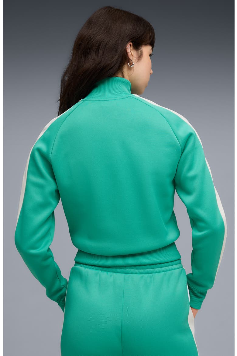 T7 Always On Crop Track Jacket, Alternate, color, VIBRANT GREEN