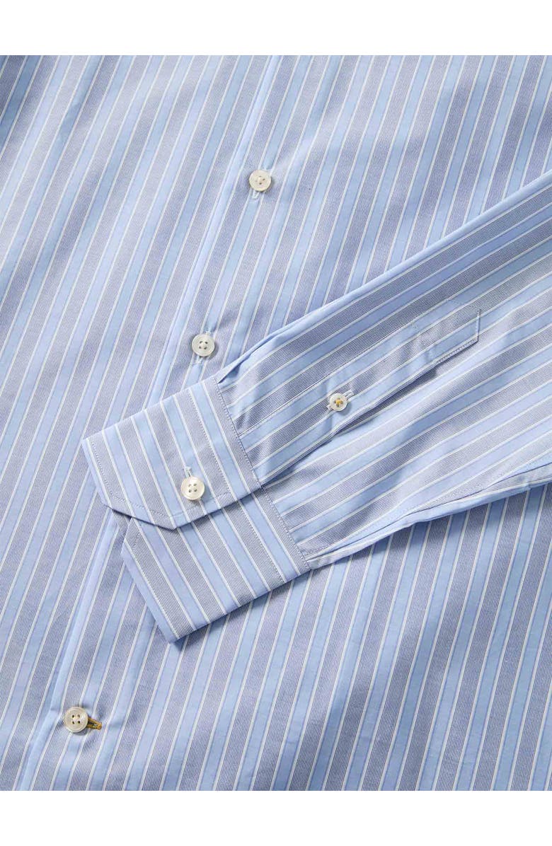 Robert Talbott Reynolds Blue Multi Stripe Light Weight Poplin Shirt in Contemporary fit, Alternate, color, Blue