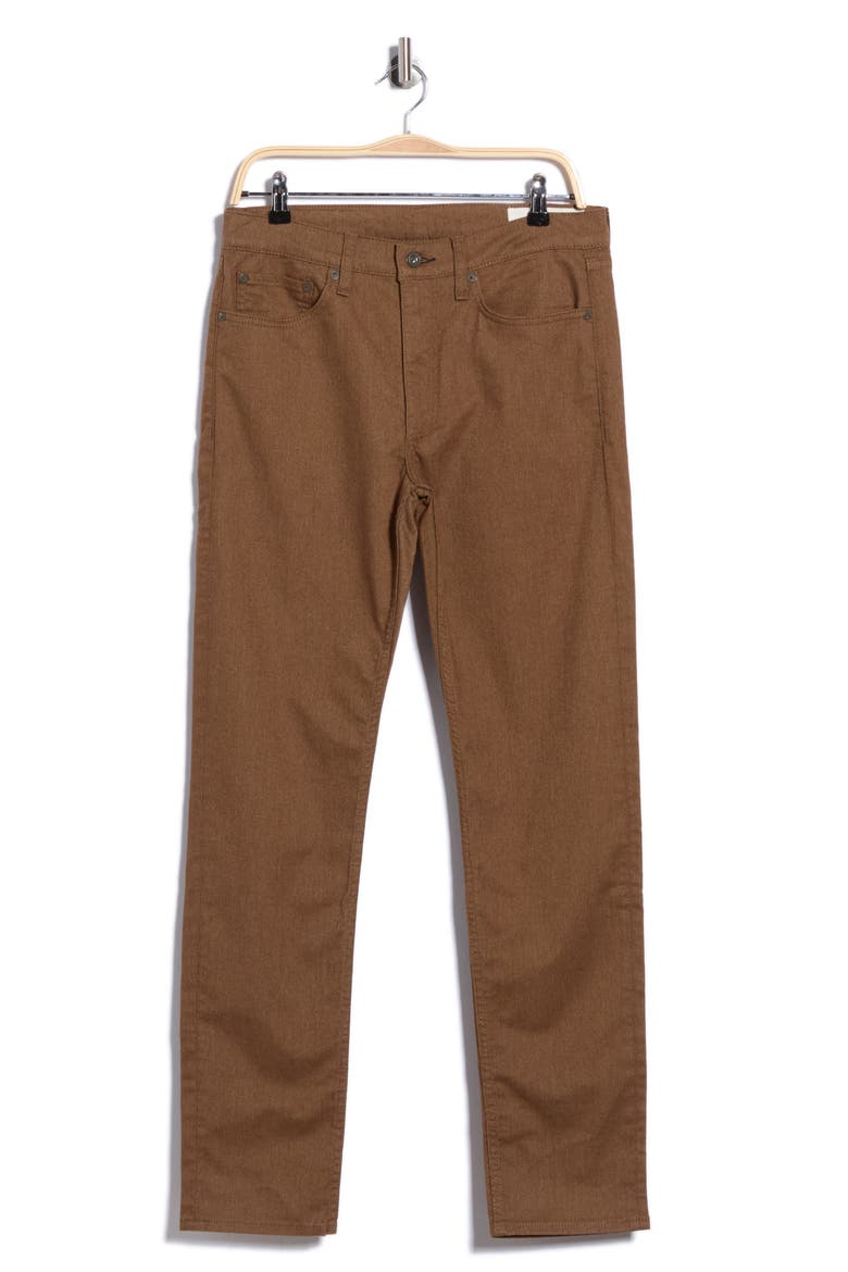 Fit 2 Slim Fit Brushed Twill Jeans, Main, color, BROWN