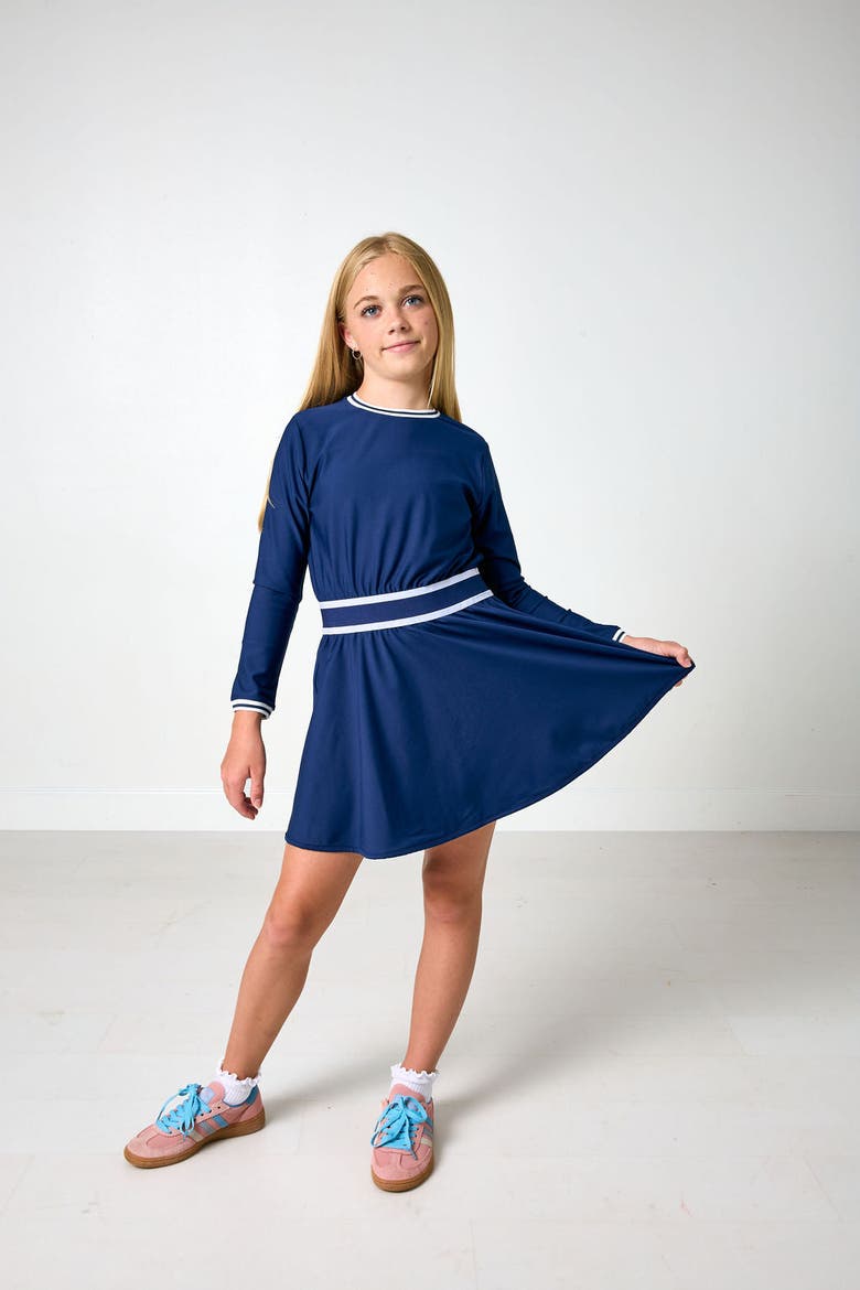Club Long Sleeve Dress, Alternate, color, Navy