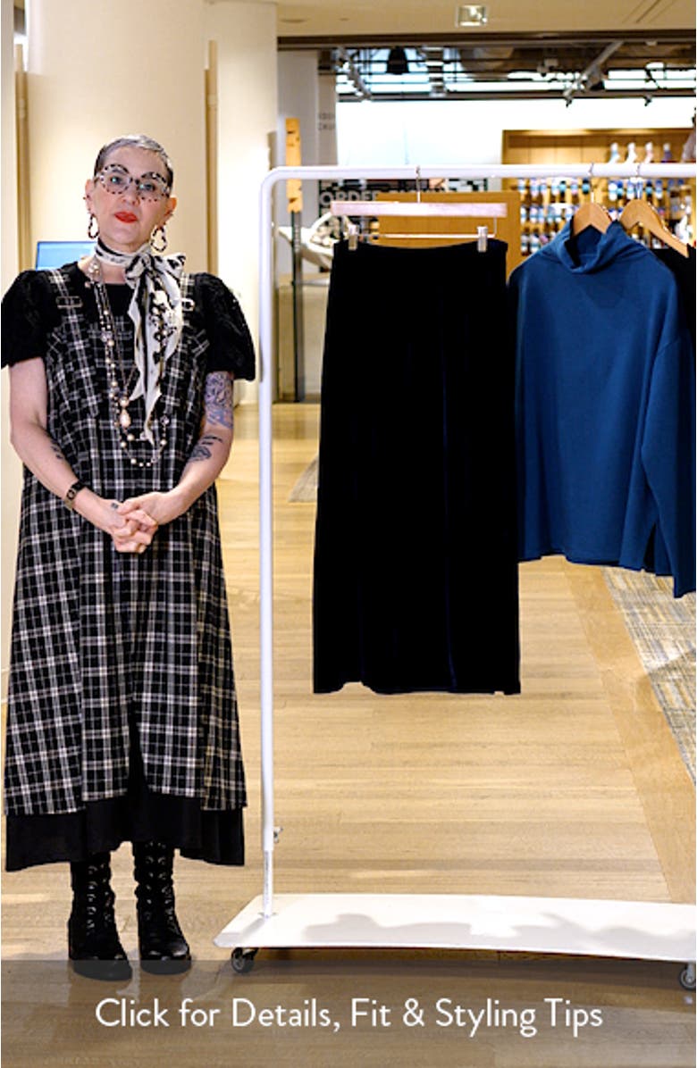 Velvet Midi A-Line Skirt, sales video thumbnail