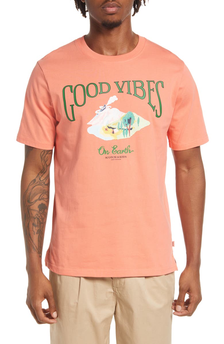 Scotch & Soda Men's Organic Cotton Graphic Tee, Main, color,