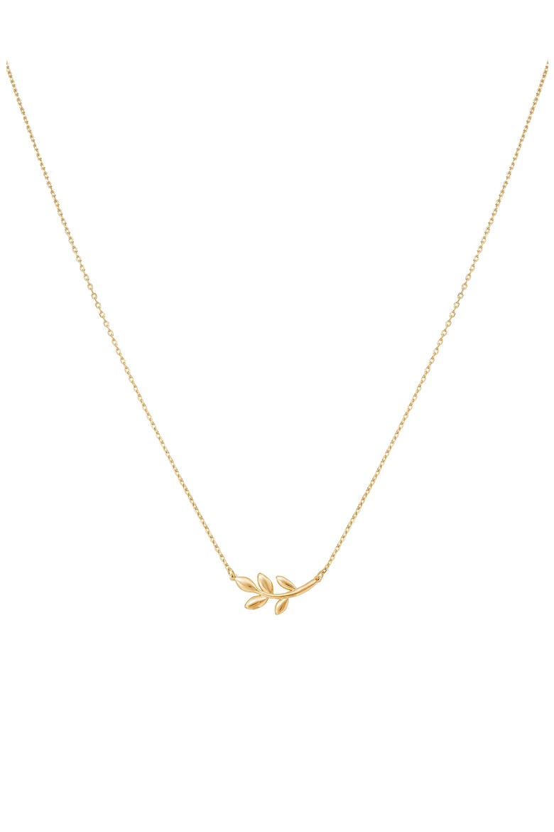 Sterling Silver 18k Gold Plated Olivia Necklace Everyday Trendy Sparkle, Main, color, Gold