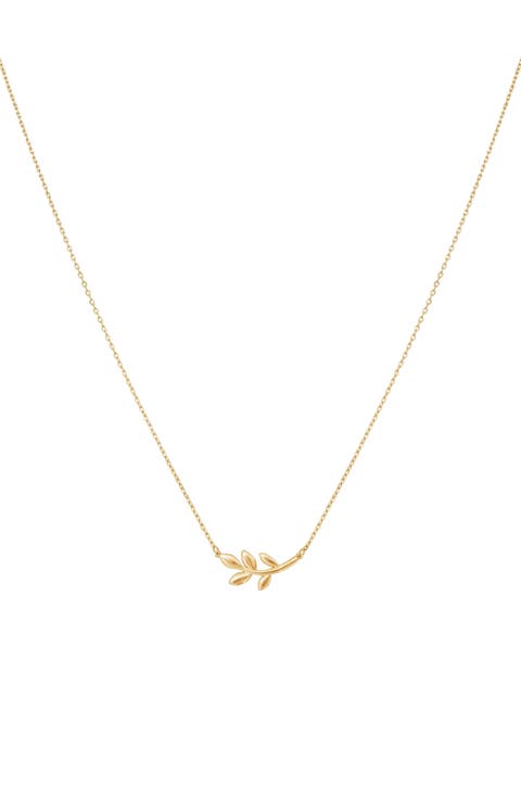 Sterling Silver 18k Gold Plated Olivia Necklace Holiday Gift Idea