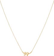 Bearfruit Jewelry Sterling Silver 18k Gold Plated Olivia Necklace Everyday Trendy Sparkle