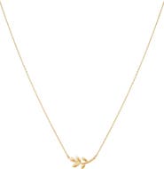 Bearfruit Jewelry Sterling Silver 18k Gold Plated Olivia Necklace Everyday Trendy Sparkle