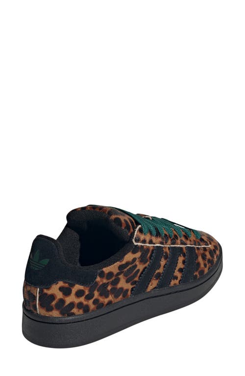 Adidas Originals Campus 00s Cheetah Print Sneakers In Cream White/black/white