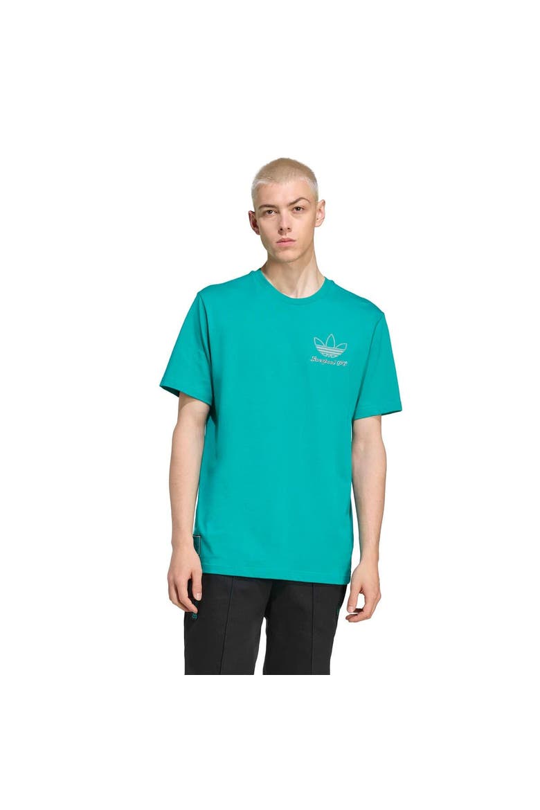Men's adidas Green Liverpool Terrace Icons Collection Graphic T-Shirt, Main, color, Green