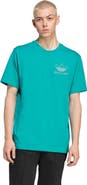adidas Men's adidas Green Liverpool Terrace Icons Collection Graphic T-Shirt