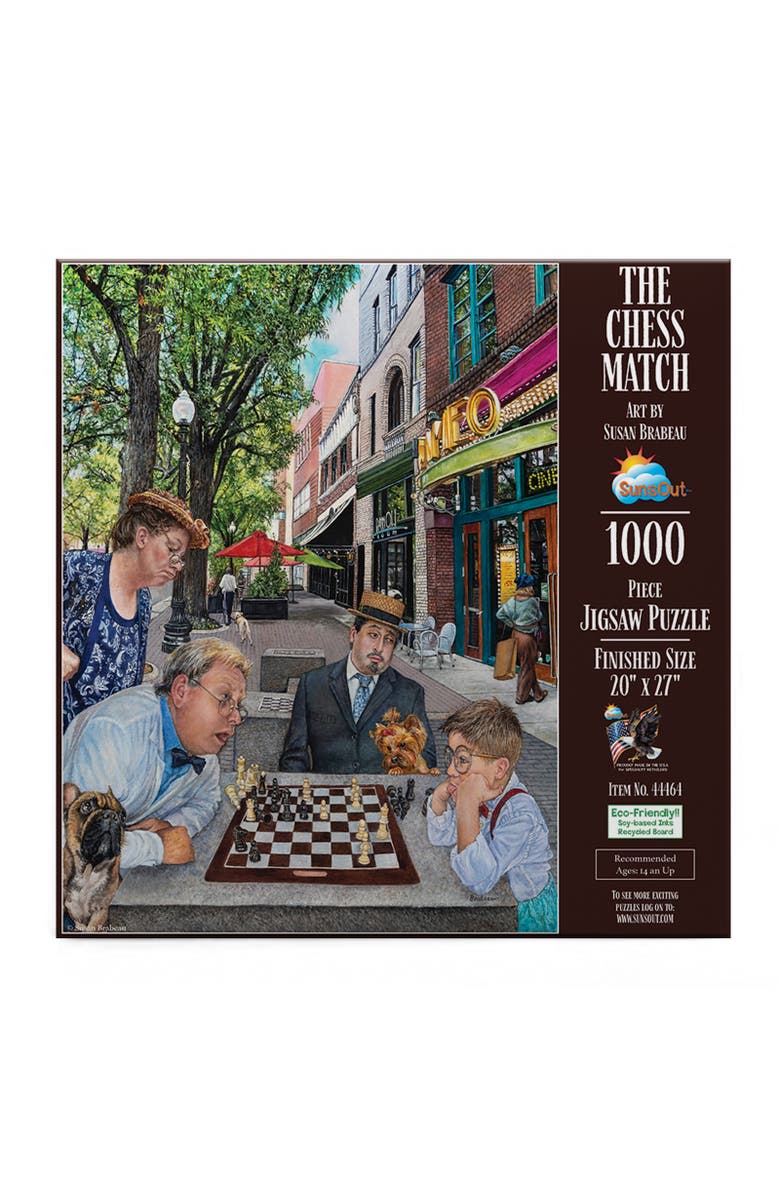 Sunsout The Chess Match 1000 piece Jigsaw Puzzle for Adults, Alternate, color, Multicolor
