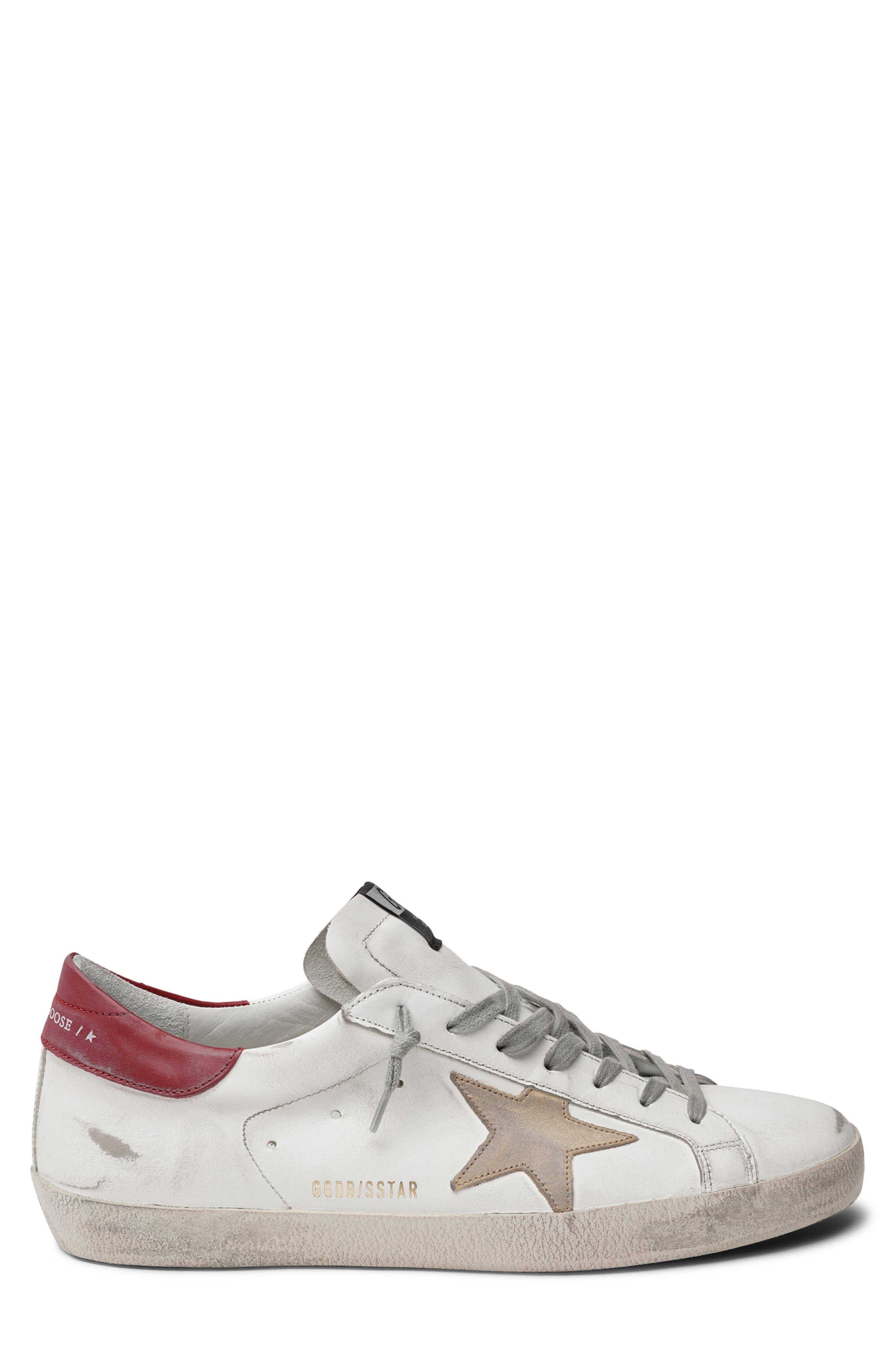 Super Star Sneaker (Nordstrom Exclusive), Main, color, WHITE/ CAPPUCCINO/ BORDEAUX