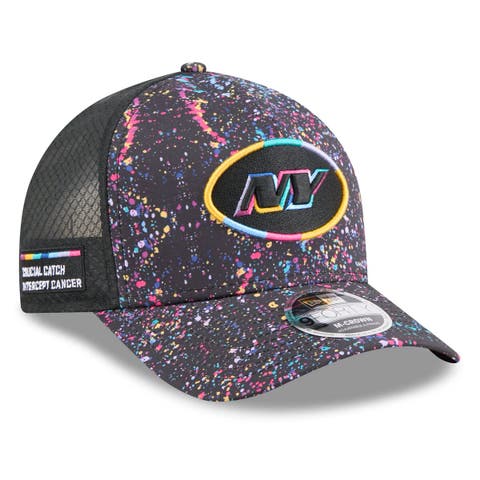 Men's New Era Black New York Jets 2025 NFL Crucial Catch 9FORTY Adjustable Hat