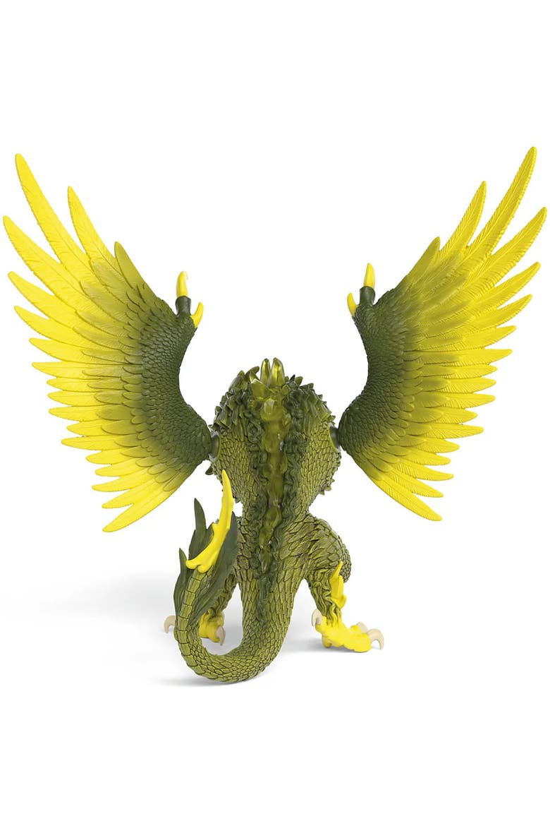 Eldrador Creatures, Jungle Raptor, 6 Inch Green & Yellow Bird Of Prey, Alternate, color, Multicolored