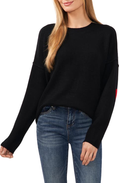 Heart Elbow Crewneck Sweater