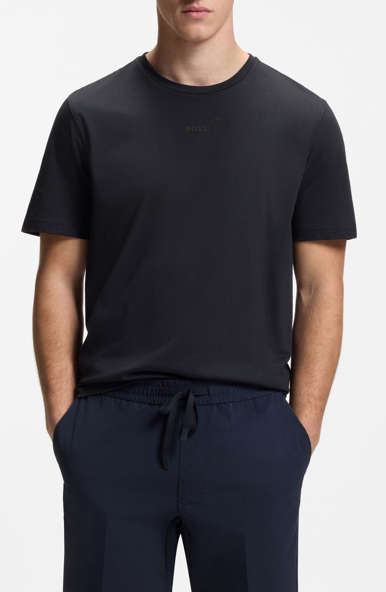 BOSS GOC Birdie Cotton Graphic T-Shirt, Main, color, Dark Blue