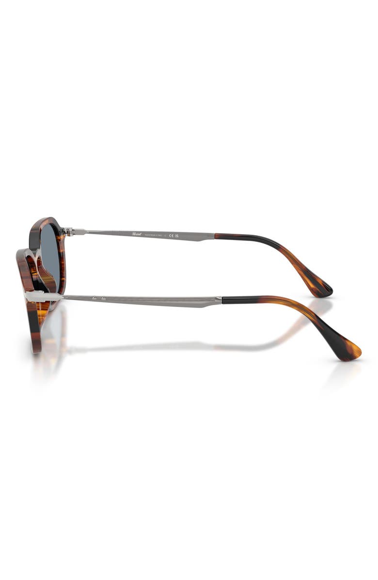 Persol 54mm Phantos Sunglasses, Alternate, color, Striped Black / Brown
