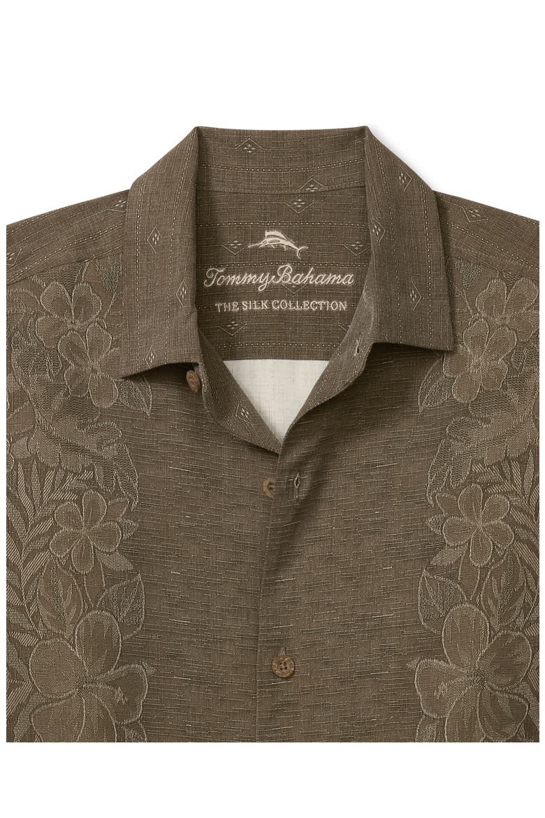 Kona Luxe Silk Button-Up Shirt, Alternate, color, AUBERAGE