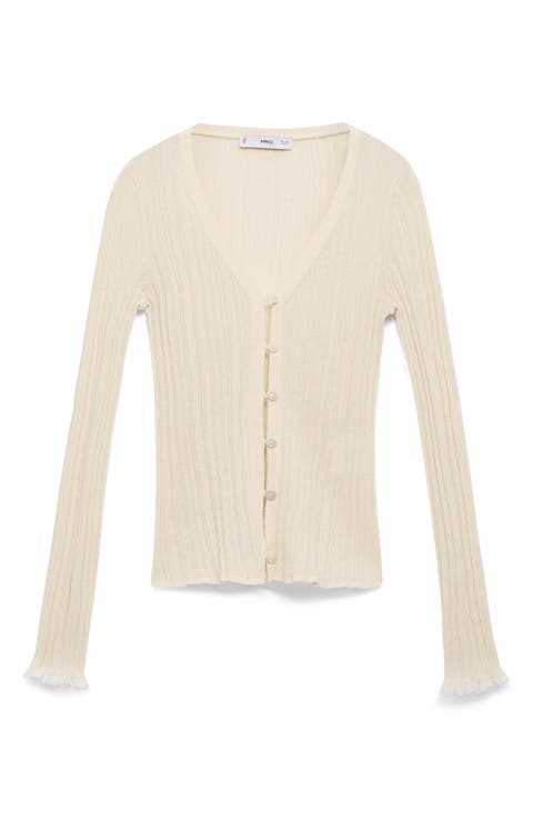 Contrast Trim Cardigan