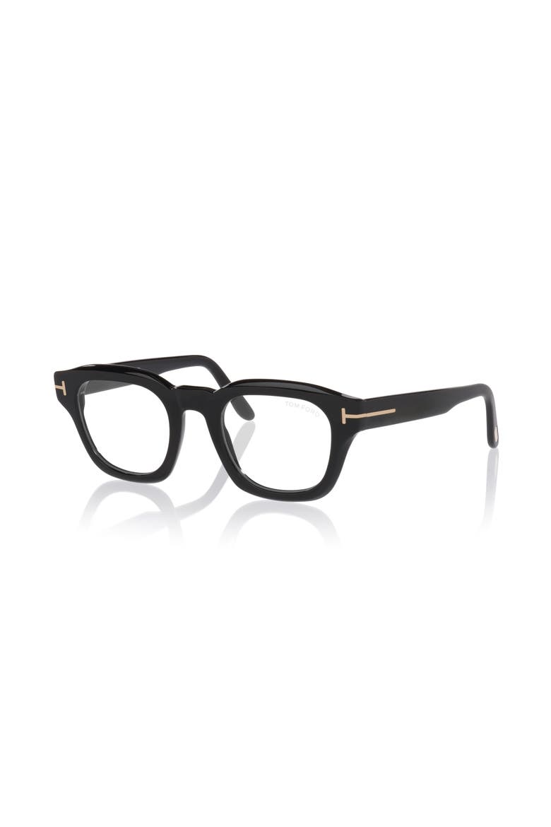 48mm Square optical glasses, Main, color, Black