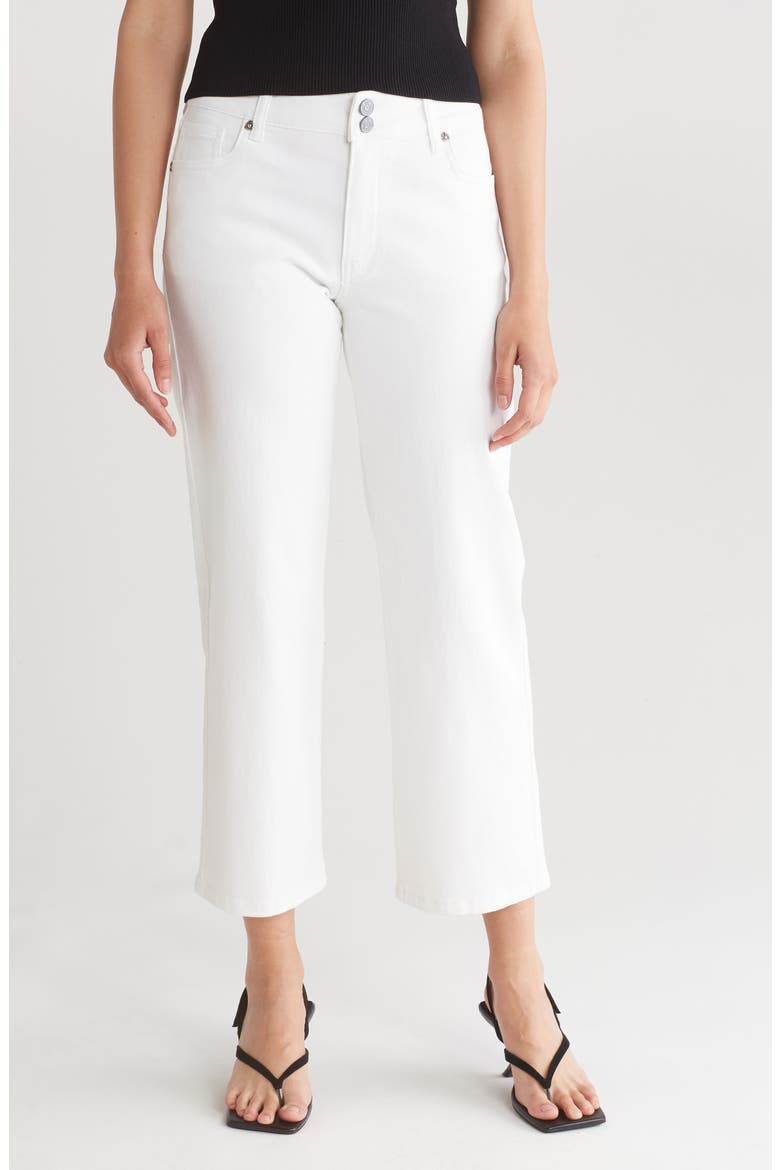 Lucy High Waist Wide Leg Jeans, Main, color, OPTIC WHITE