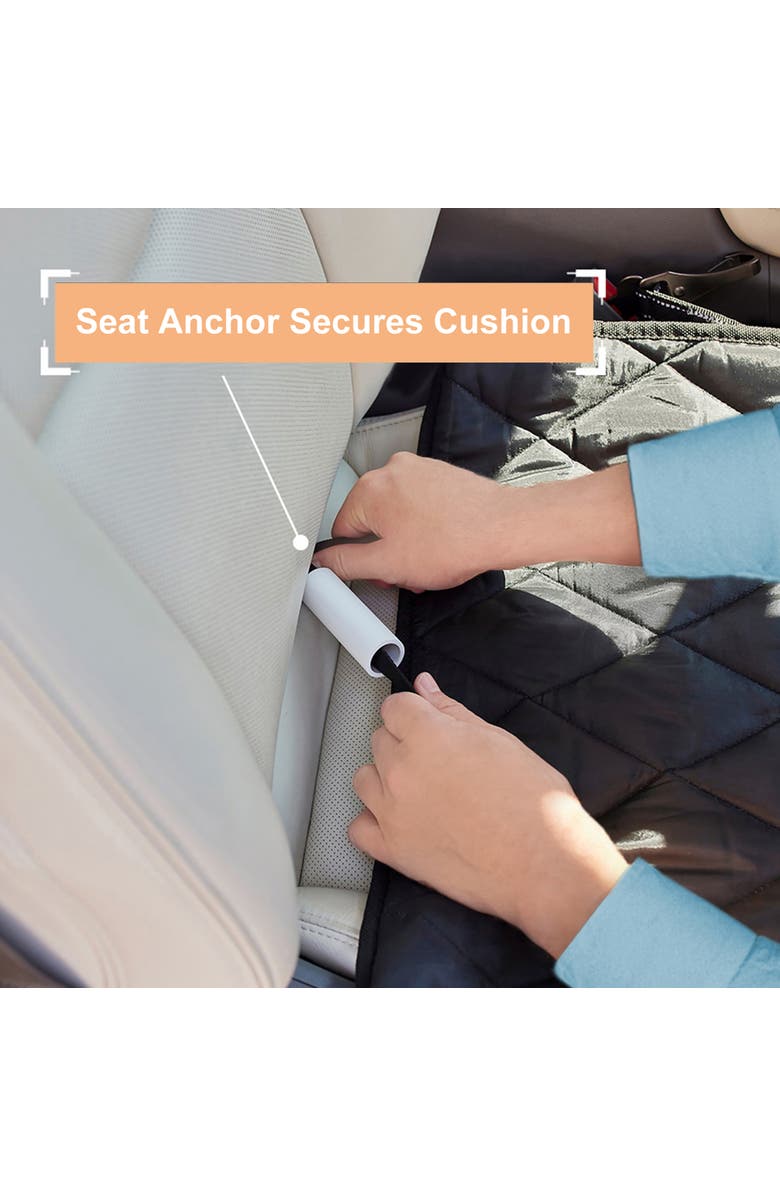 JESPET & Goopaws Quilted Pet Front Car Seat Cover Black, Alternate, color, Multicolored