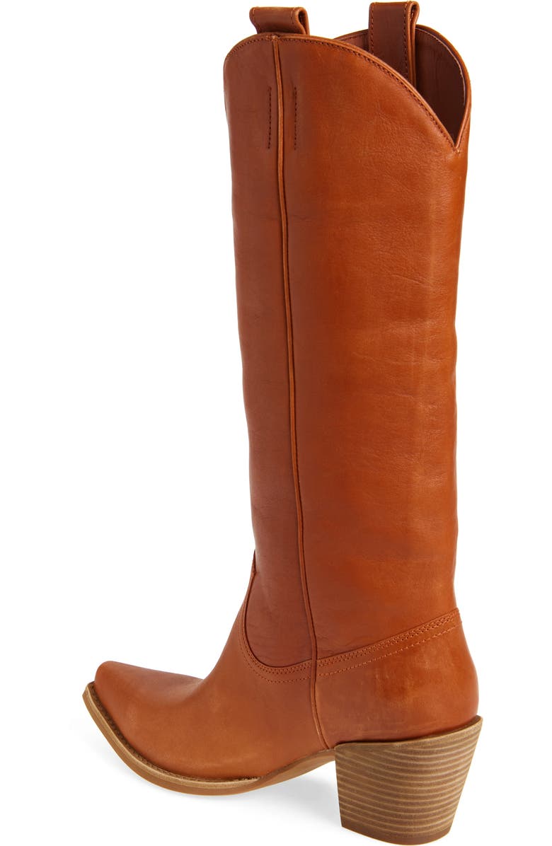 Jeffrey Campbell Rancher Knee High Western Boot, Alternate, color, Tan Sanded