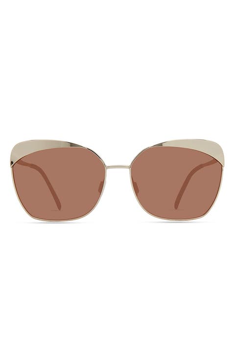 Azore 58mm Polarized Cat Eye Sunglasses