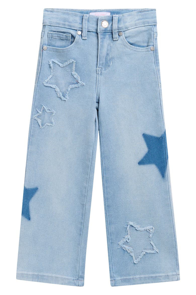 Kids' Star Wide Leg Jeans, Main, color, BLUE