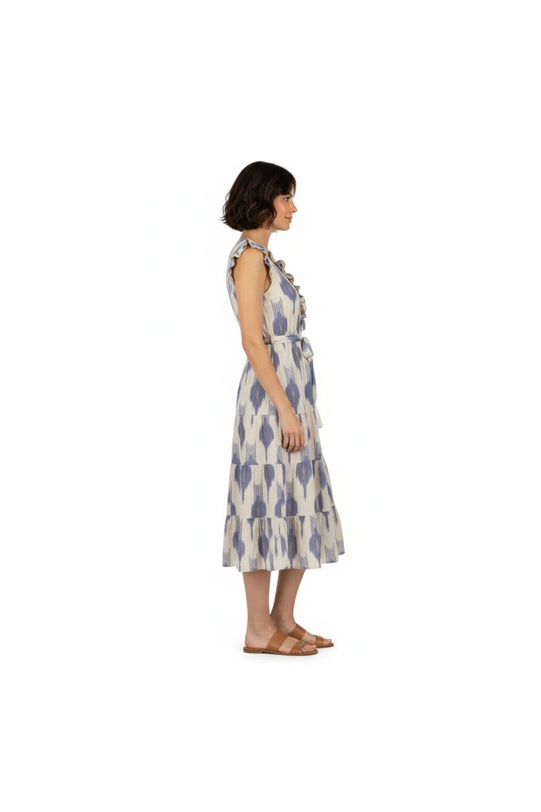 Giselle Women's Maxi Dress La Creme Ikat, Alternate, color, Cream