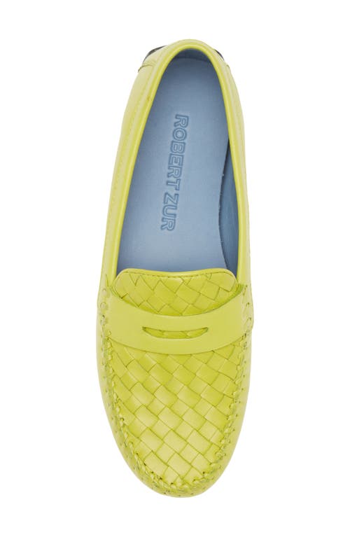 Robert Zur 'petra' Driving Shoe In Kiwi