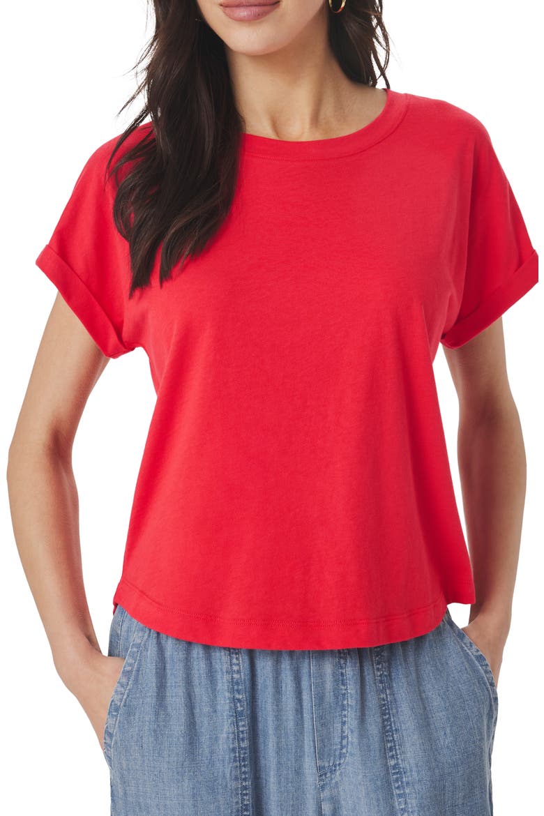 Skye T-Shirt, Main, color, SCARLET RED