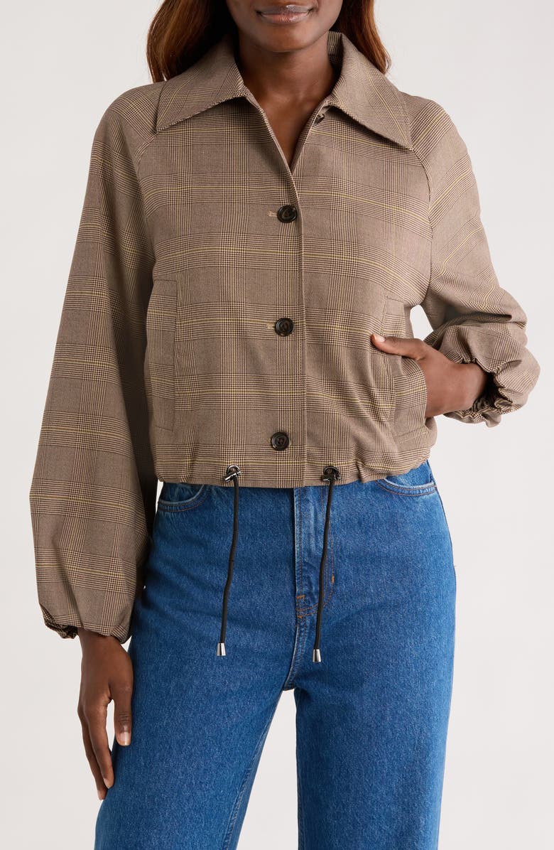 Rails North Plaid Bomber Jacket, Alternate, color, Maple Check