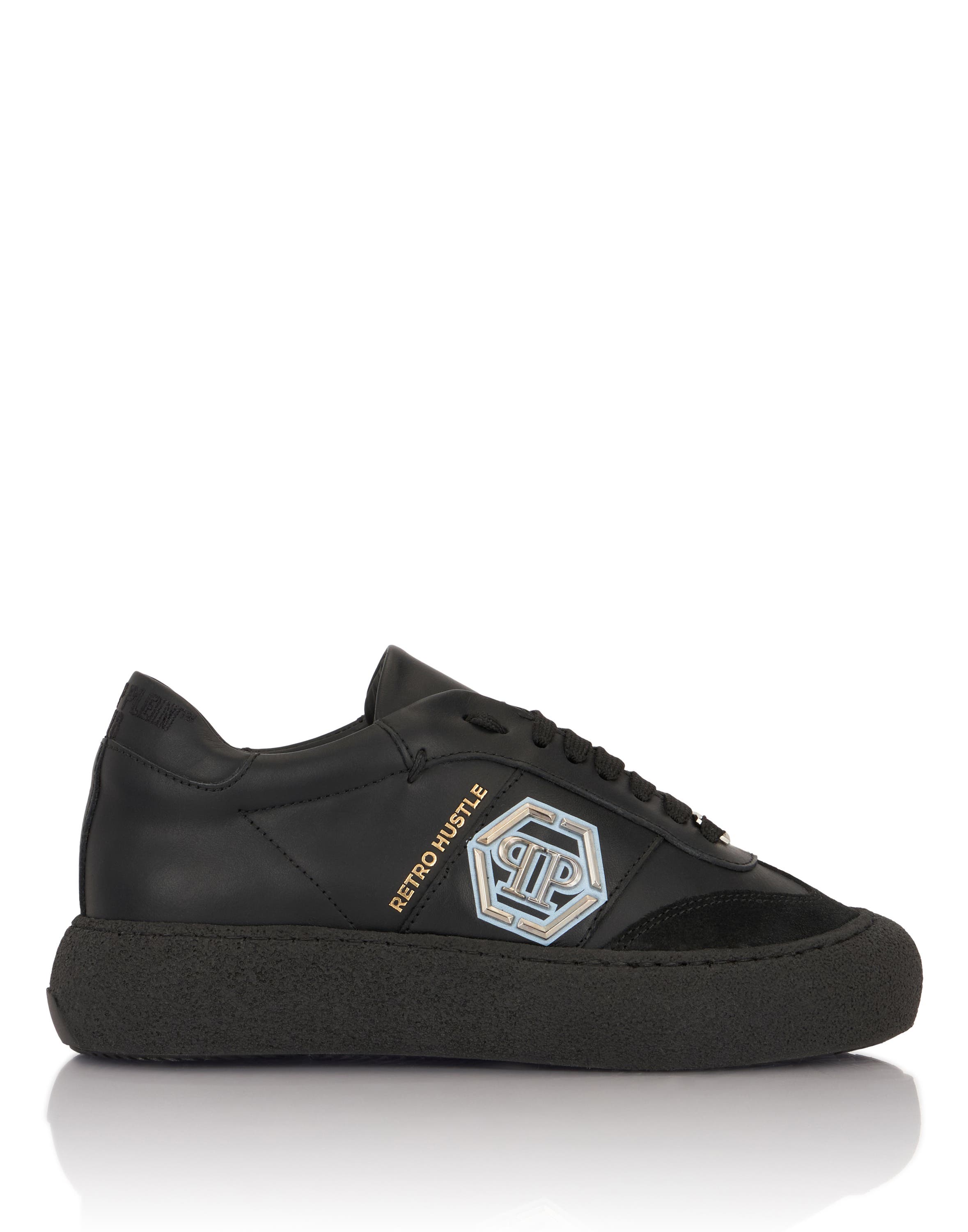 Low-Top Retro Hustle Unisex, Alternate, color, black/black