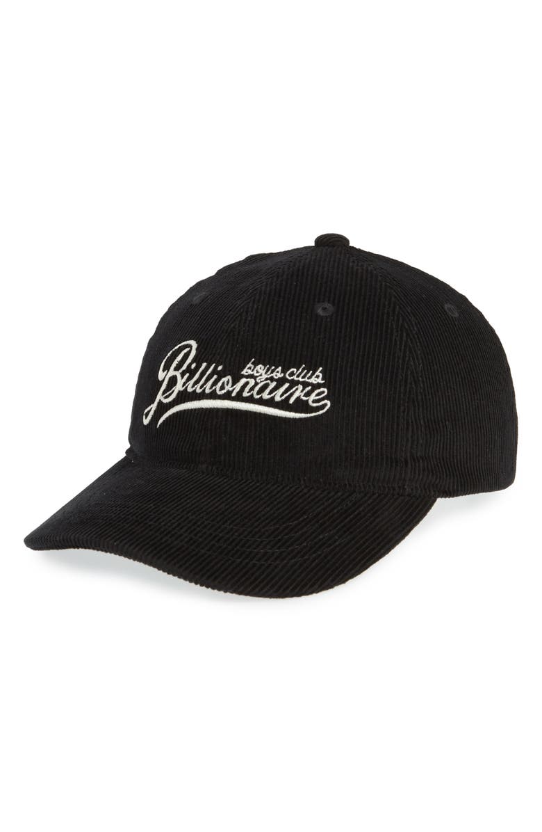 Billionaire Boys Club Horizon Corduroy Baseball Cap, Main, color, 