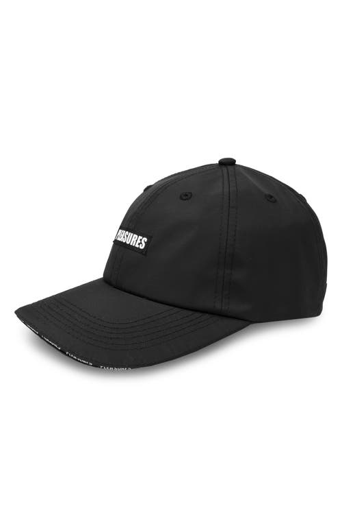 Pleasures Impact Logo Sport Baseball Cap In Black