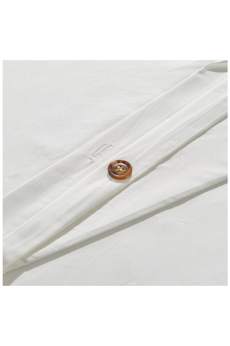 LuxeSoft Organic Cotton Sateen Duvet Cover, Alternate, color, SNOW